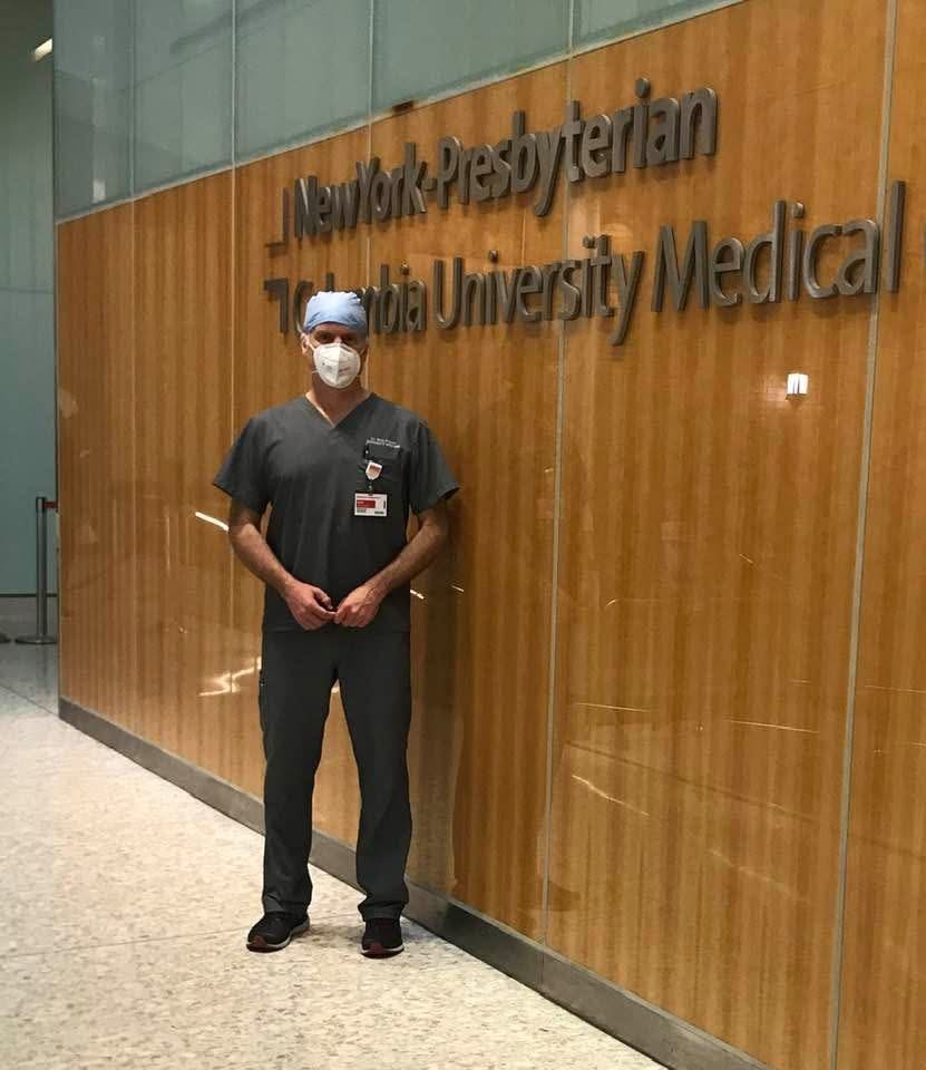 Dr. Mark Brauner at NewYork-Presbyterian Columbia University Medical Center, spring 2020